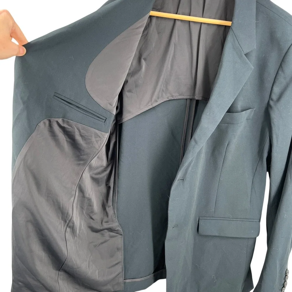 Ministry of Supply Blazer Blue 2-Button Tech Suit‎ Jacket Men's 44 Double Vent